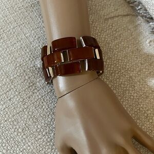 Brown and Silver Bracelet